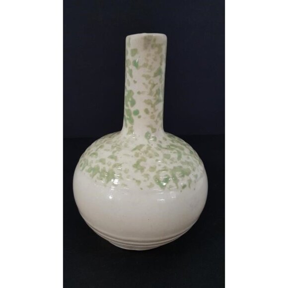 Vintage Stoneware Jug - Mohawk Liqueur Bottle Green Speckled Glaze - Picture 3 of 8